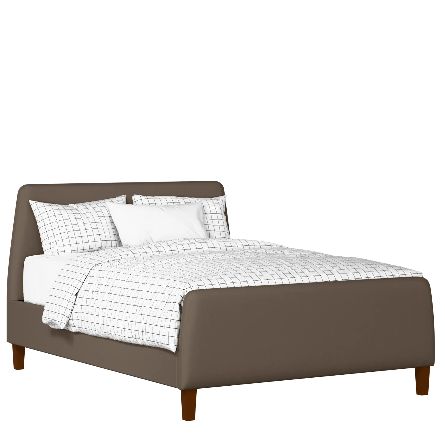 Hanwell upholstered bed in storm grey fabric