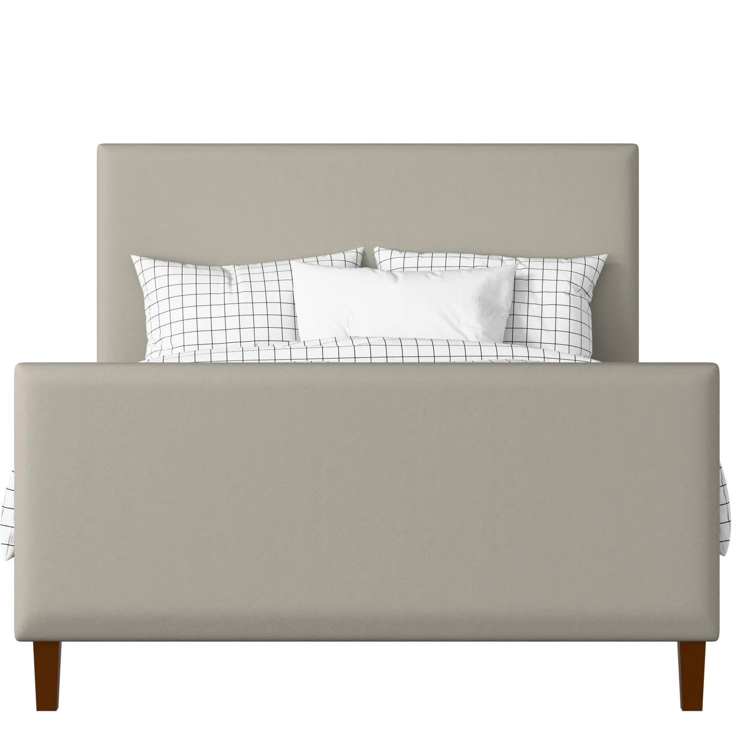 Porto upholstered bed in Silver fabric