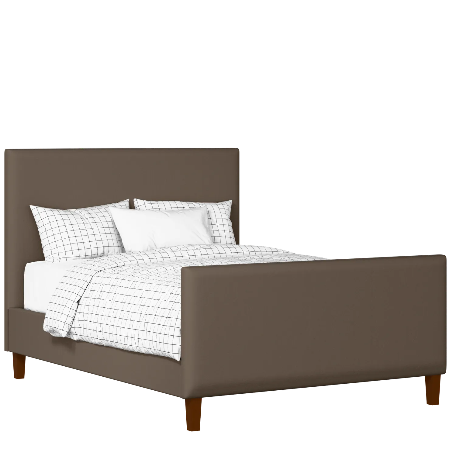 Porto upholstered bed in storm grey fabric