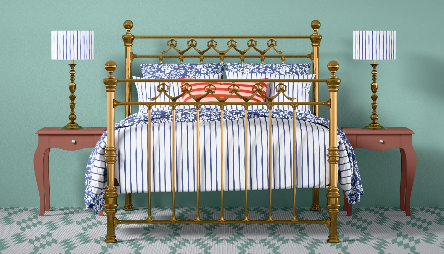 Brass beds & bed frames made from pure brass by The Original Bed Co.