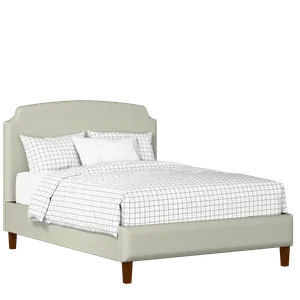 Poole Slim upholstered bed in mineral fabric - Thumbnail