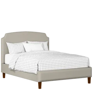 Poole Slim upholstered bed in Silver fabric with Juno mattress - Thumbnail