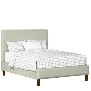 Porto Slim upholstered bed in mineral fabric - Thumbnail