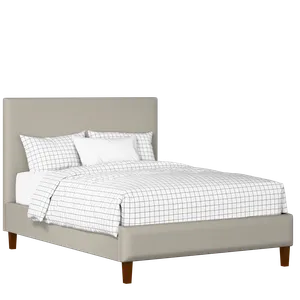 Porto Slim upholstered bed in Silver fabric with Juno mattress - Thumbnail