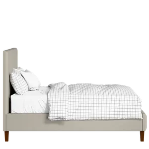 Porto Slim upholstered bed in Silver fabric with Juno mattress - Thumbnail