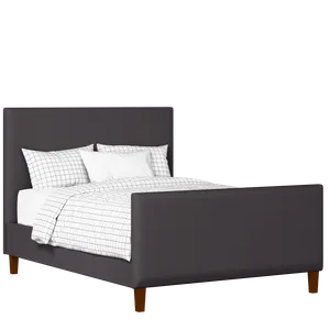 Porto upholstered bed in iron fabric - Thumbnail