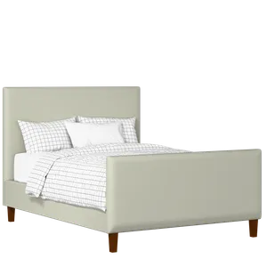 Porto upholstered bed in mineral fabric - Thumbnail