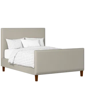 Porto upholstered bed in Silver fabric with Juno mattress - Thumbnail