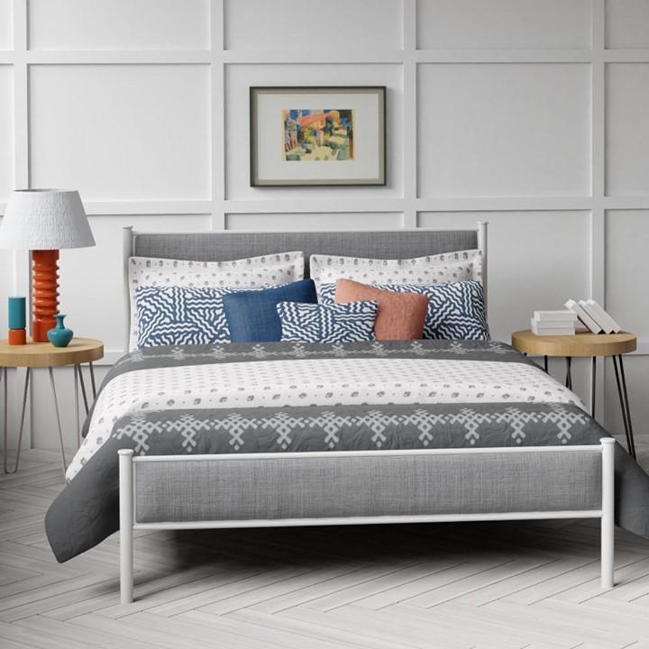 Brest - Iron/Upholstered Bed Frame - The Original Bed Co - UK